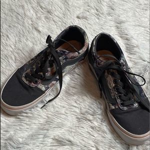 Vans Ward Floral Print Old  Skool Sneakers